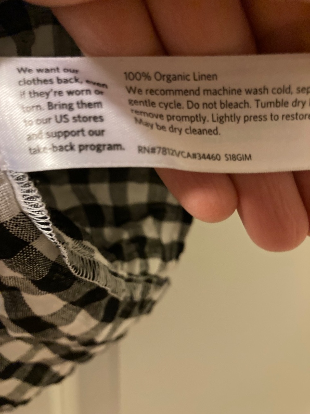 Eileen Fisher organic linen top - Picture 4 of 4